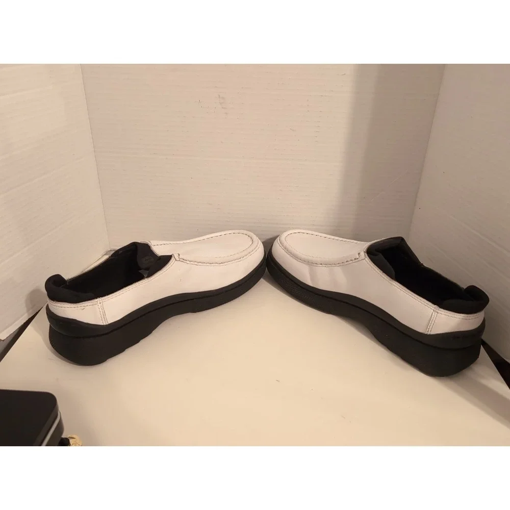 SAO Men's White‎ Slip On Loafers Leather Size 10.5